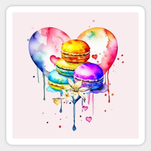 Watercolor Macarons Magnet